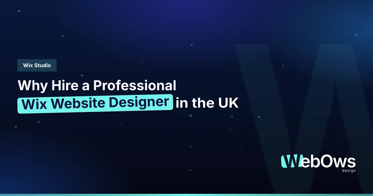 Why Hire a Professional Wix Website Designer in the UK
