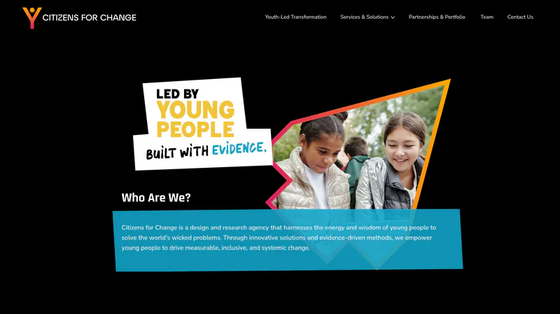 Citizens for Change website designed and built by WebOws Design